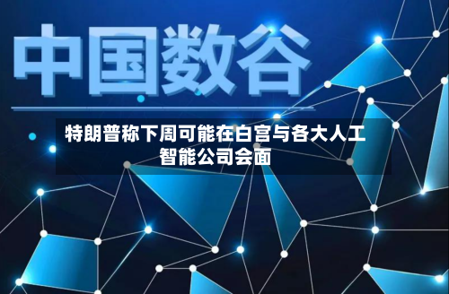 特朗普称下周可能在白宫与各大人工智能公司会面-第3张图片