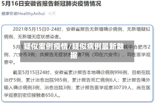 疑似案例疫情/疑似病例最新数据-第3张图片