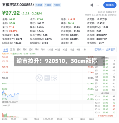 逆市拉升！920510，30cm涨停-第2张图片