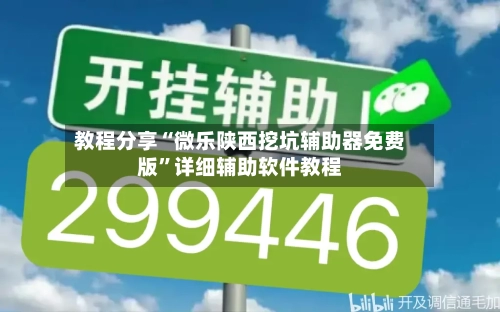 教程分享“微乐陕西挖坑辅助器免费版”详细辅助软件教程