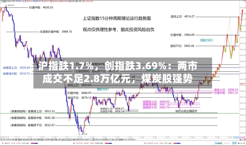 沪指跌1.7%	，创指跌3.69%：两市成交不足2.8万亿元，煤炭股强势-第2张图片