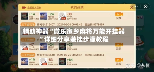 辅助神器“微乐家乡麻将万能开挂器”详细分享装挂步骤教程-第3张图片