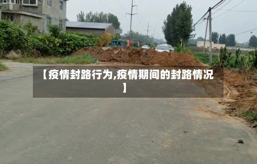 【疫情封路行为,疫情期间的封路情况】-第3张图片