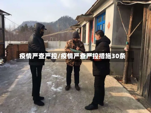 疫情严查严控/疫情严查严控措施30条-第2张图片