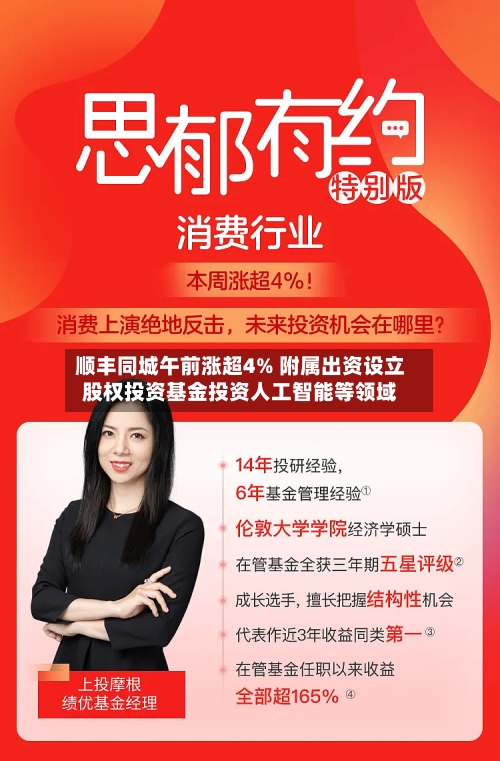 顺丰同城午前涨超4% 附属出资设立股权投资基金投资人工智能等领域-第2张图片