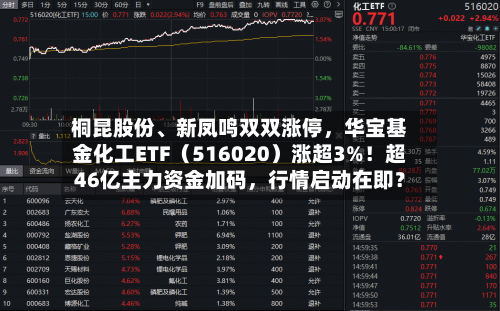 桐昆股份、新凤鸣双双涨停，华宝基金化工ETF（516020）涨超3%！超46亿主力资金加码	，行情启动在即？-第2张图片
