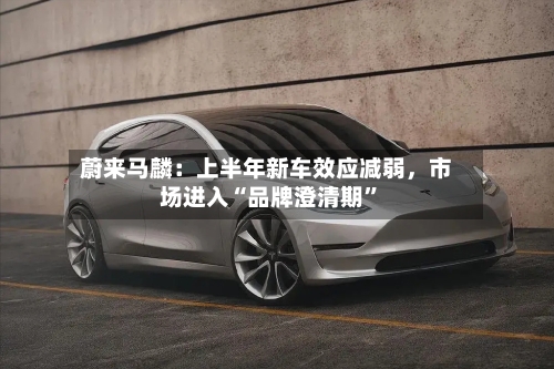 蔚来马麟：上半年新车效应减弱，市场进入“品牌澄清期	”-第2张图片