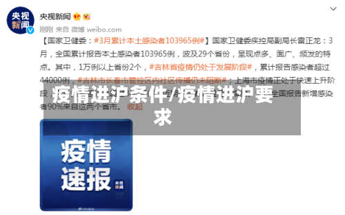疫情进沪条件/疫情进沪要求-第3张图片
