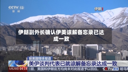 伊朗副外长确认伊美谅解备忘录已达成一致