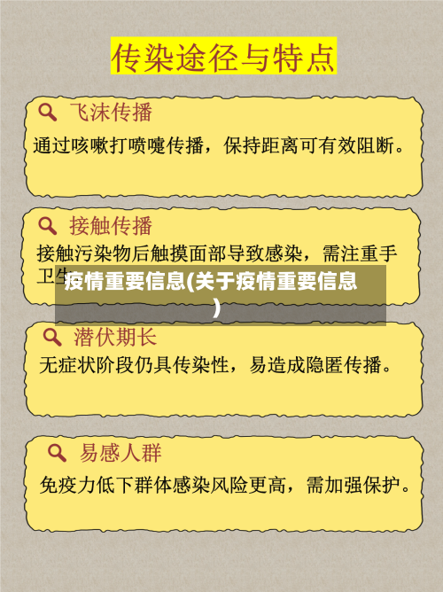 疫情重要信息(关于疫情重要信息)