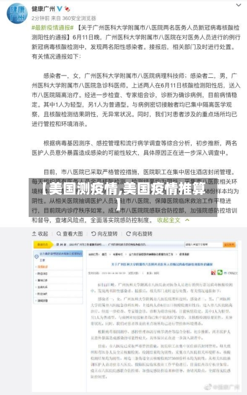 【美国测疫情,美国疫情推算】