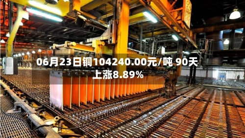 06月23日铜104240.00元/吨 90天上涨8.89%