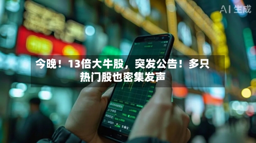 今晚！13倍大牛股，突发公告！多只热门股也密集发声-第2张图片