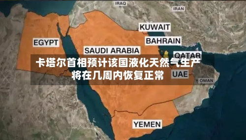 卡塔尔首相预计该国液化天然气生产将在几周内恢复正常