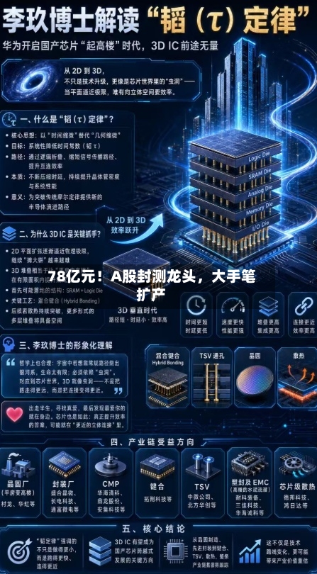 78亿元！A股封测龙头，大手笔扩产