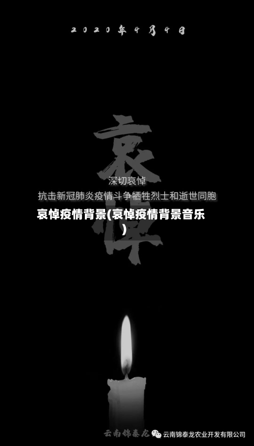哀悼疫情背景(哀悼疫情背景音乐)-第2张图片