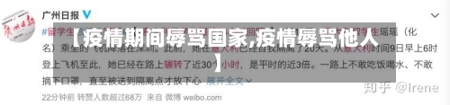 【疫情期间辱骂国家,疫情辱骂他人】-第2张图片