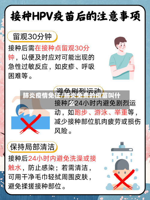 肺炎疫情免征/肺炎免费的疫苗叫什么