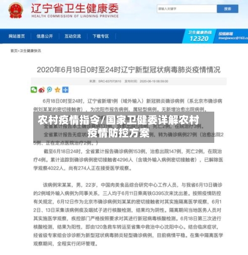 农村疫情指令/国家卫健委详解农村疫情防控方案-第3张图片