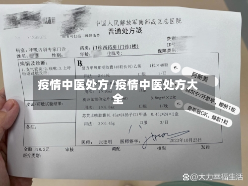疫情中医处方/疫情中医处方大全